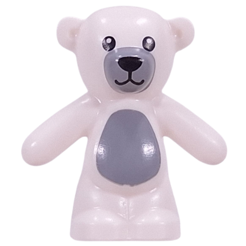 Animal, Bear / Teddy, Arms Down with Light Bluish Grey Snout, Chest print