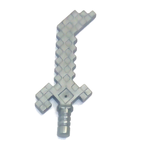 Image of part Weapon Sword with Bend Tip, Pixelated