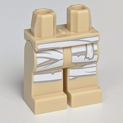 Hips and Tan Legs with White Mummy Wrapping Print