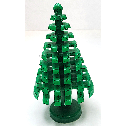 LEGO part Plant, Pine Tree 4 x 4 x 6 & 2/3 - Square Tips
