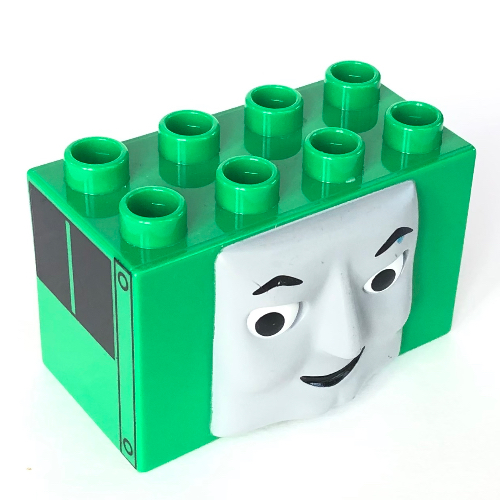 Duplo Brick 2 x 4 x 2, Molded Face with Cranky Print