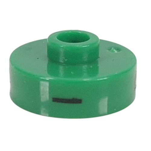 Pen Bead, Round Short, Flat Edge with 'I', 'P', 'Q' Print