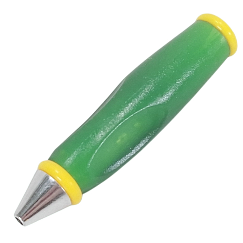 Pen Body, with Chrome Tip, Yellow Ends