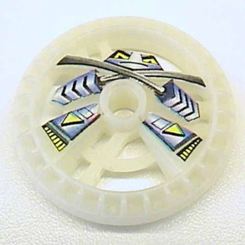 Technic Disc 5 x 5 Notched, Ninja Print