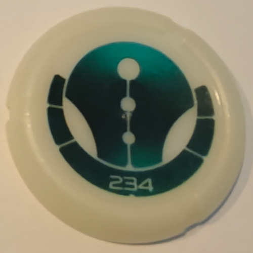 Large Figure Throwing Disc, Kanoka, Ga-Metru 234 Print
