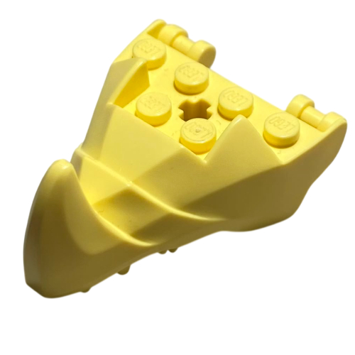 Creature Body Part, Dragon Head Lower Jaw with 6 Studs on Top, Spike, Teeth [PLAIN]