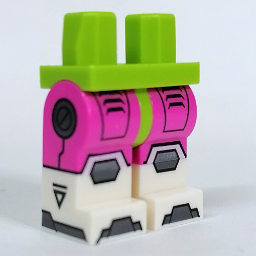 Hips with Armor, Circuitry print, Dark Pink Legs and White Boots Pattern