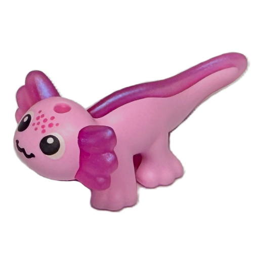 Animal, Axolotl with Opal Trans-Pink Tail, Ears Pattern, Face print