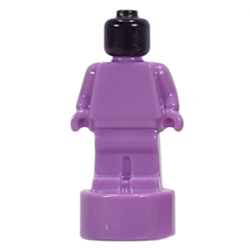 Minifig Trophy Statuette with Black Head pattern