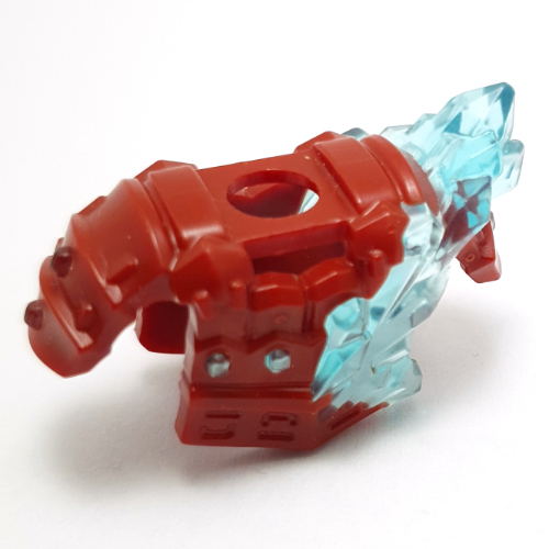 Minifig Neckwear Shoulder Armour With Trans Light Blue Ice