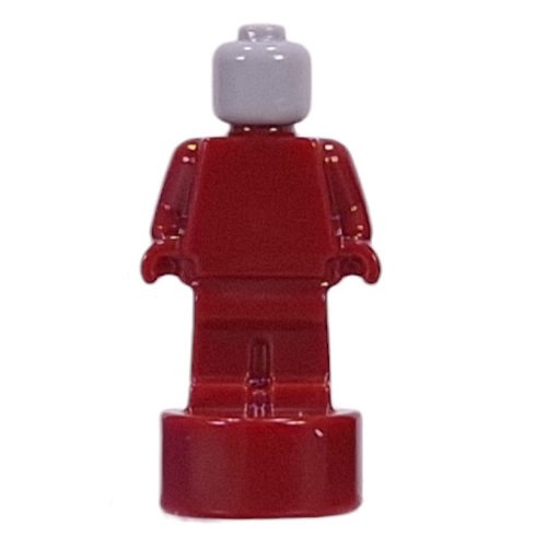 Minifig Trophy Statuette with Light Bluish Grey Head pattern