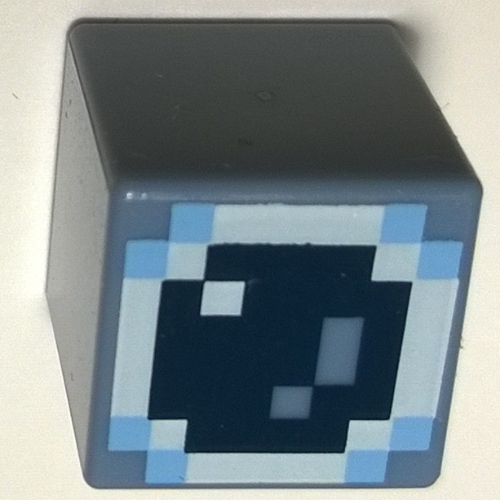 Minifig Head Special, Cube with Minecraft Skin 4 Print