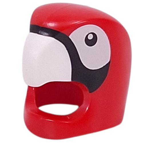 Costume / Mask, Parrot with White/Black Beak, Eyes print