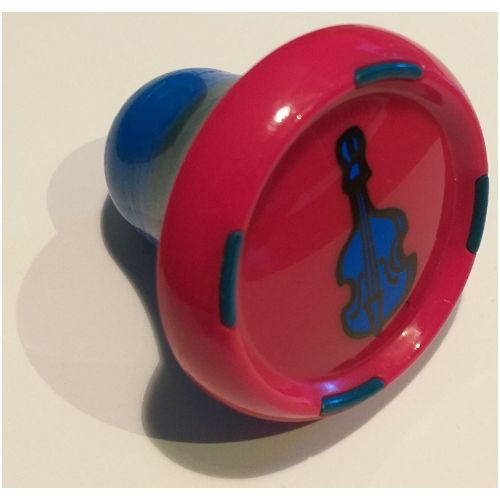Music Builder Sound Plug with Blue Base and Blue Contrabass Print
