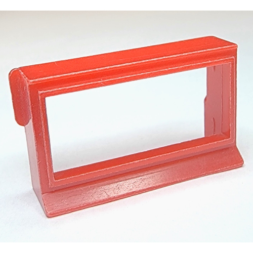 Red Window 1 x 4 x 2, without Glass for Slotted Bricks