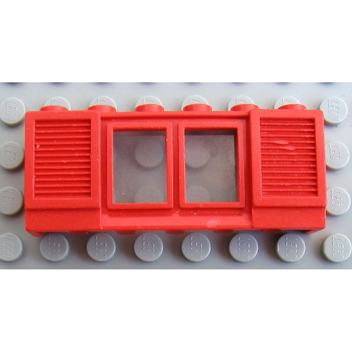 LEGO part Window 1 x 6 x 2 Classic Shuttered with Short Sill (Complete)