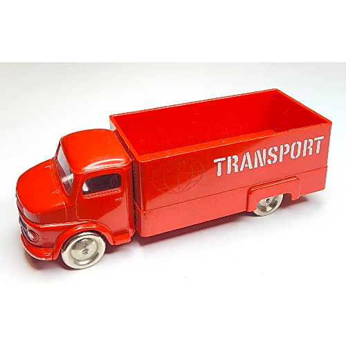 HO Scale Mercedes Box Truck with 'TRANSPORT' Print