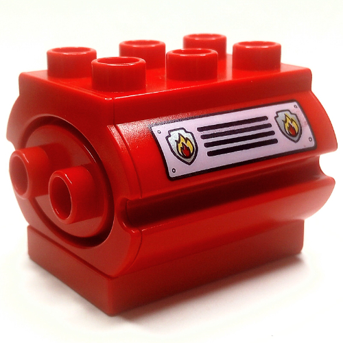 Duplo Water Container with Fire Shields and Grille Print on Both Sides