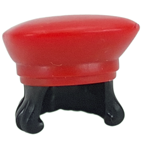 Hat Wide with Mid-Length Hair Black pattern