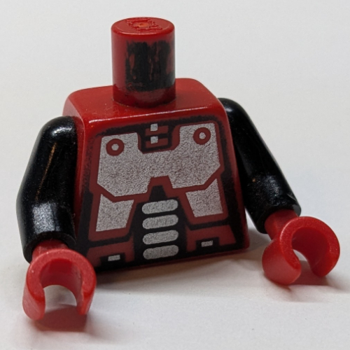 Torso, Robot Print (Spyrius), Black Arms, Red Hands
