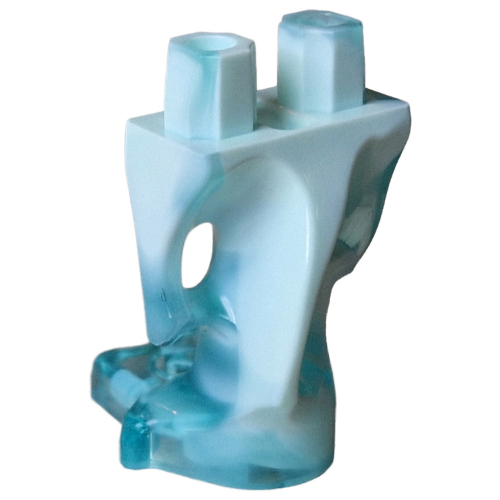 Lower Body, Ghost with Marbled Light Aqua pattern