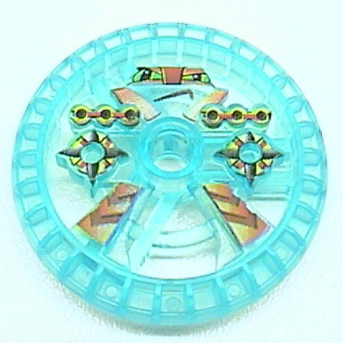 Technic Disc 5 x 5 Notched, Blazooka