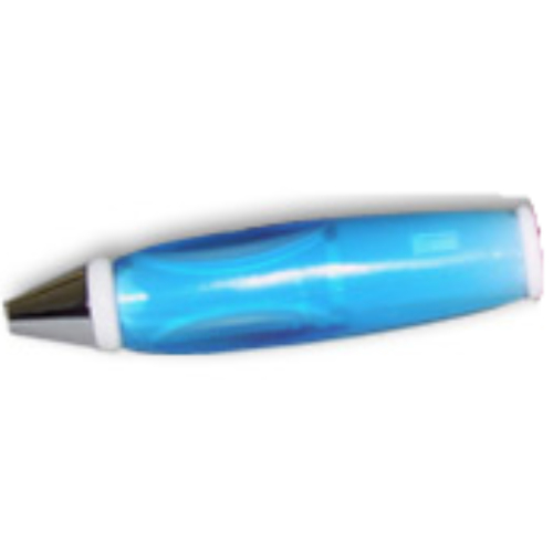 Pen Body, with Chrome Tip, White Ends