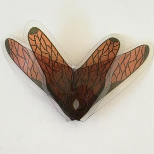 Neckwear Wings with Four Points Trans-Red Geonosian Print