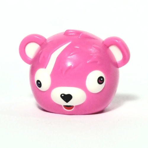 Costume / Mask, Teddy Bear with White Eyes, Nose, Ears, Black Heart print