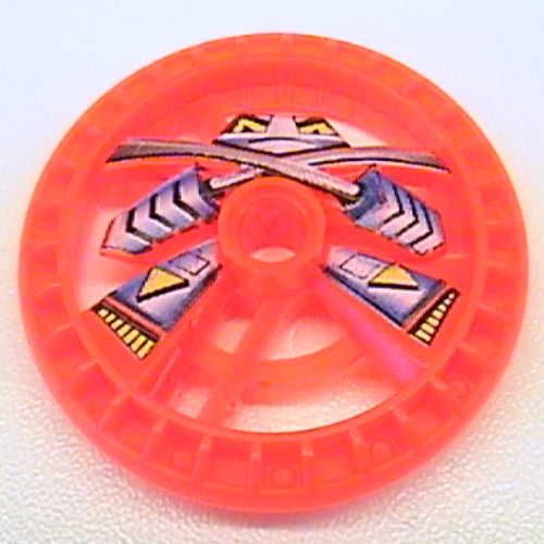 Technic Disc 5 x 5 Notched, Ninja Print