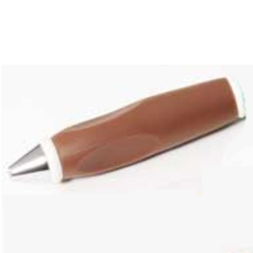 Pen Body, with Chrome Tip, White Ends