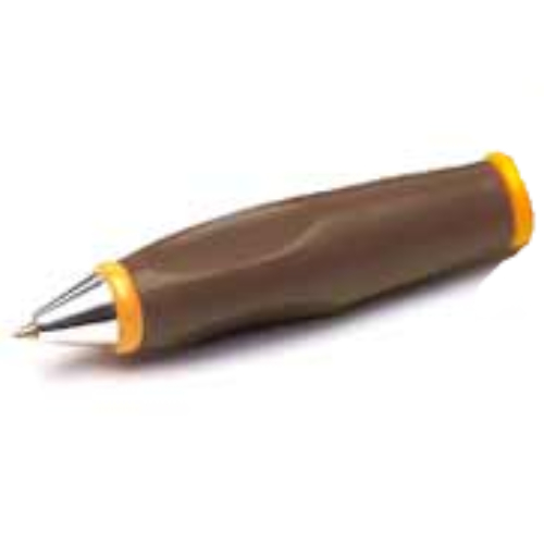 Pen Body, with Chrome Tip, Orange Ends