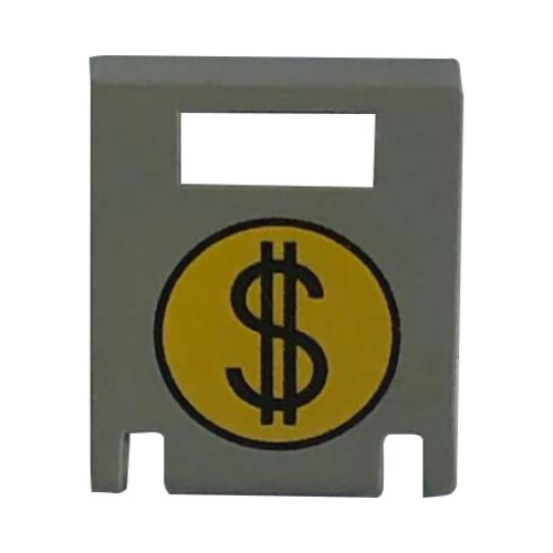Box 2 x 2 x 2 Door with Slot and Round Money Bag Print