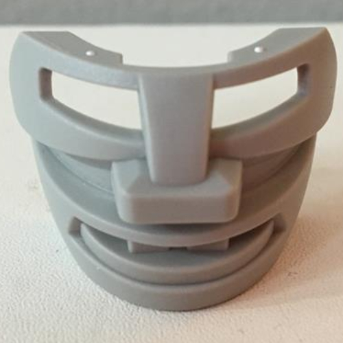 Large Figure Mask / Visor, Hockey Mask 2 with smile and 2 teeth