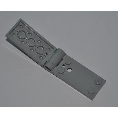 LEGO part Hinge Plate 2 x 5 with Small Hole, and Large Hole on Bottom Plate [Complete Assembly]