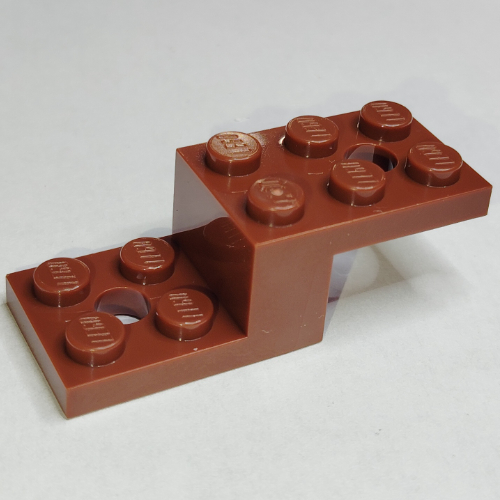 Bracket 5 x 2 x 1 1/3 with Holes, Pin Bottom