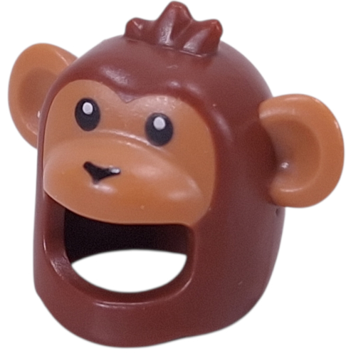 Costume / Mask, Monkey with Medium Nougat Face, White Eyes, Nose print