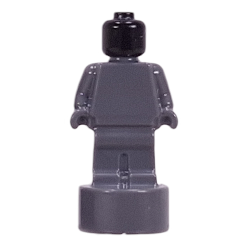 Minifig Trophy Statuette with Black Head pattern
