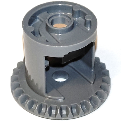 Technic Gear Differential with Inner Tabs and Closed Center, 28 Bevel Teeth [Sharp Edge]