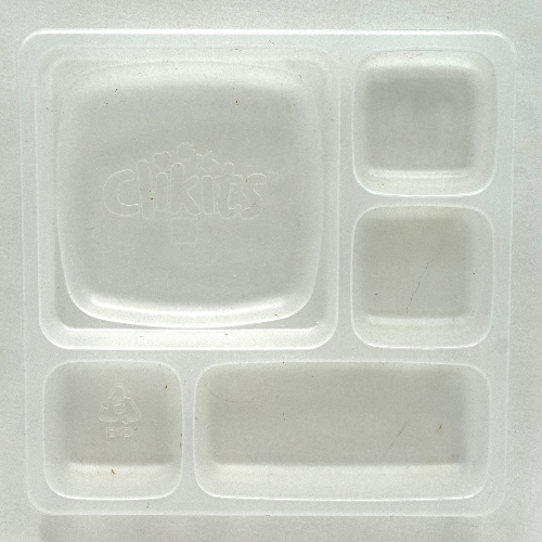 Clikits Container, Sorting Tray 5 Compartment, Bottom