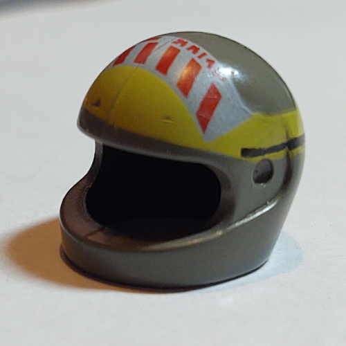 Helmet, Standard with Red Stripe Print Large (A-wing)