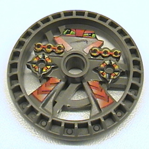 Technic Disc 5 x 5 Notched, Blazooka