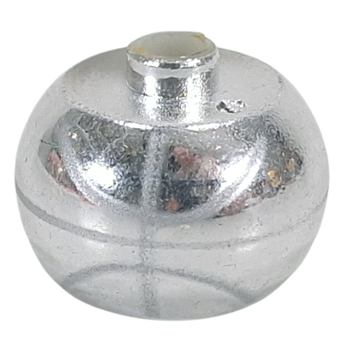 Pen Bead, Round Orb with Basketball, Curved White Lines Print