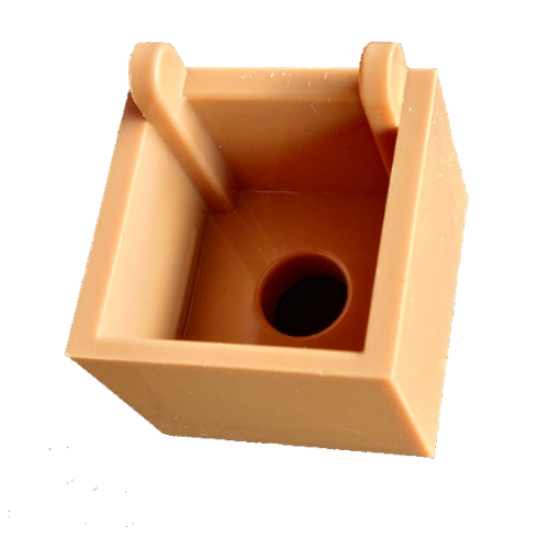 Container Box 2 x 2 x 1 1/3 with Hinge