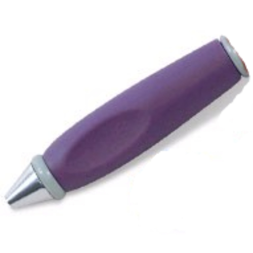 Pen Body, with Chrome Tip, Light Gray Ends