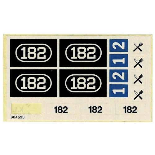 Sticker Sheet for Set 182-1