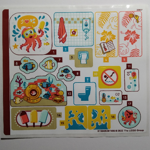 Image of part Sticker Sheet for Set 41720-1