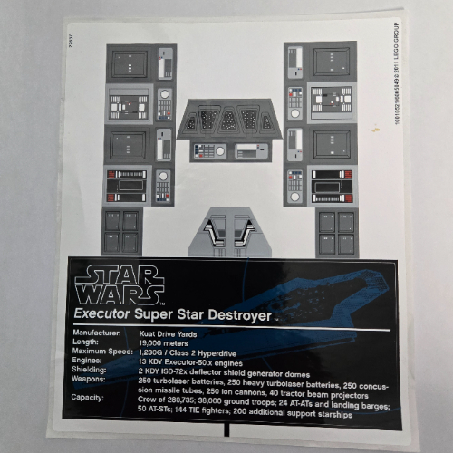 Sticker Sheet for Set 10221-1