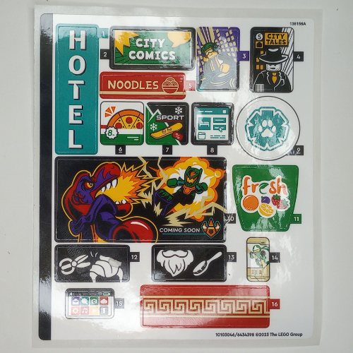 Sticker Sheet 1 for Set 60380-1