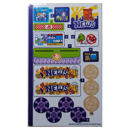 Sticker Sheet for Set 41749-1